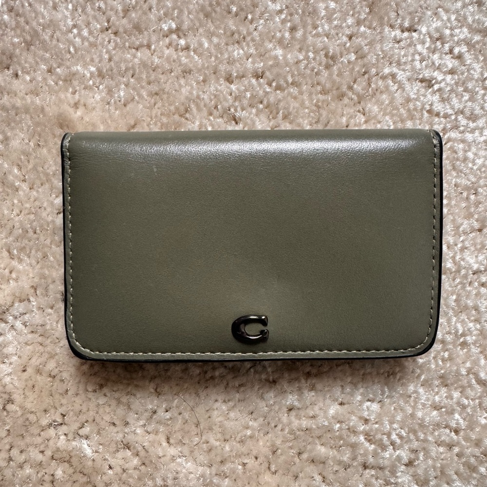 Coach Olive Leather Phone Case